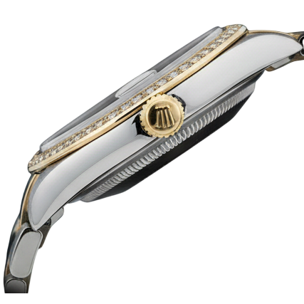 Rolex Two Tone Gold with South Sea Pearl – front view