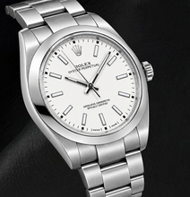 Rolex Oyster Perpetual 114300 39mm White Luminous Stick Dial Stainless Steel Watch
