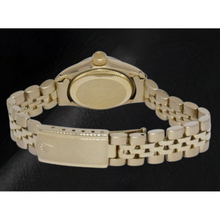 Rolex Oyster Perpetual 24 mm Silver Stick Dial Yellow Gold Watch