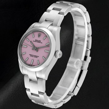 Rolex Oyster Perpetual 31mm Candy Pink Luminous Dial Stainless Steel Men's Watch