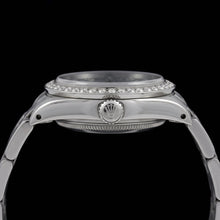 Rolex Oyster Perpetual 67480 31mm Blue Mother of Pearl Diamond Dial Stainless Steel