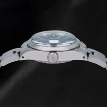 Rolex Oyster Perpetual 76094 26mm Blue Stick Dial Stainless Steel Watch