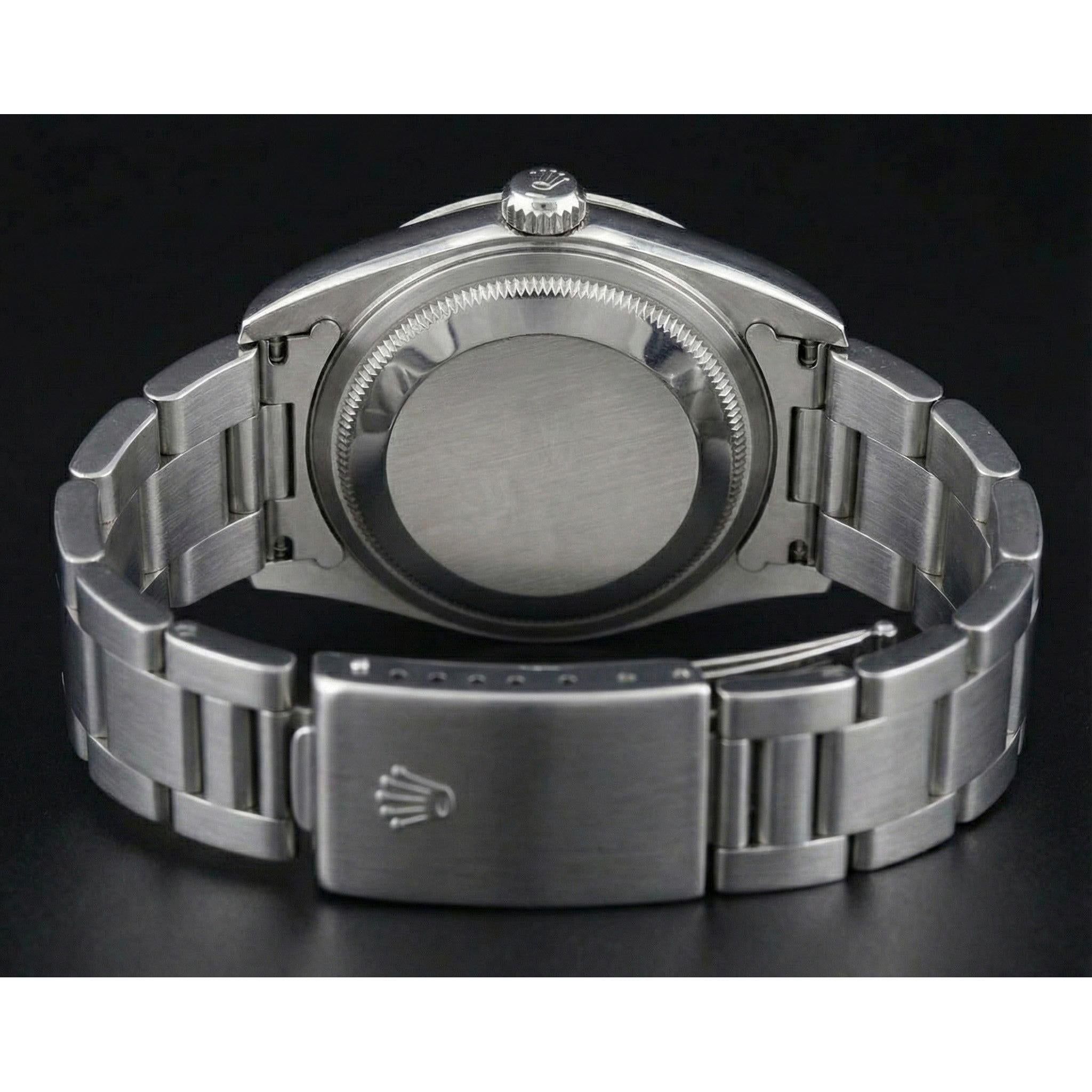 Rolex Oyster Perpetual Iced Bezel Stainless Steel Ladies Watch