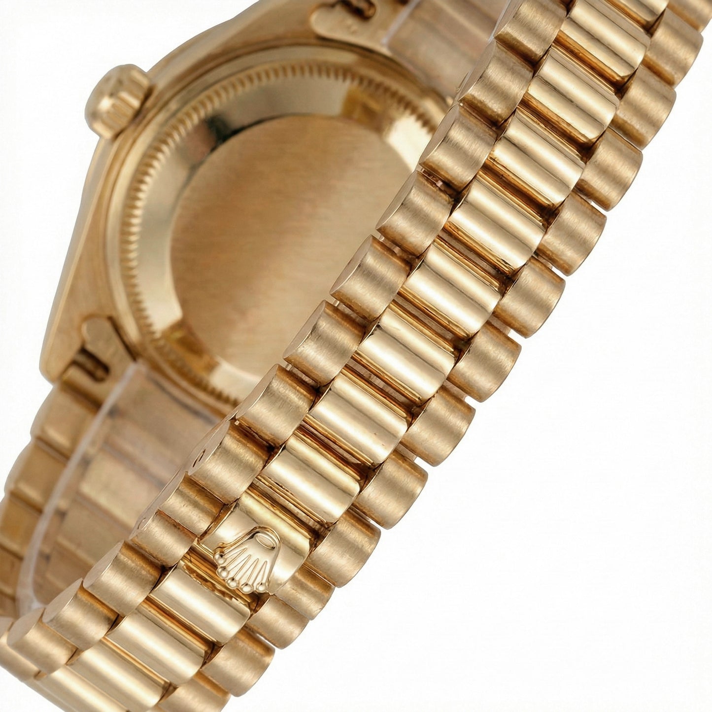 Rolex President Style Watch Blue Natural Earth Mined Diamond Dial Bezel Datejust Yg