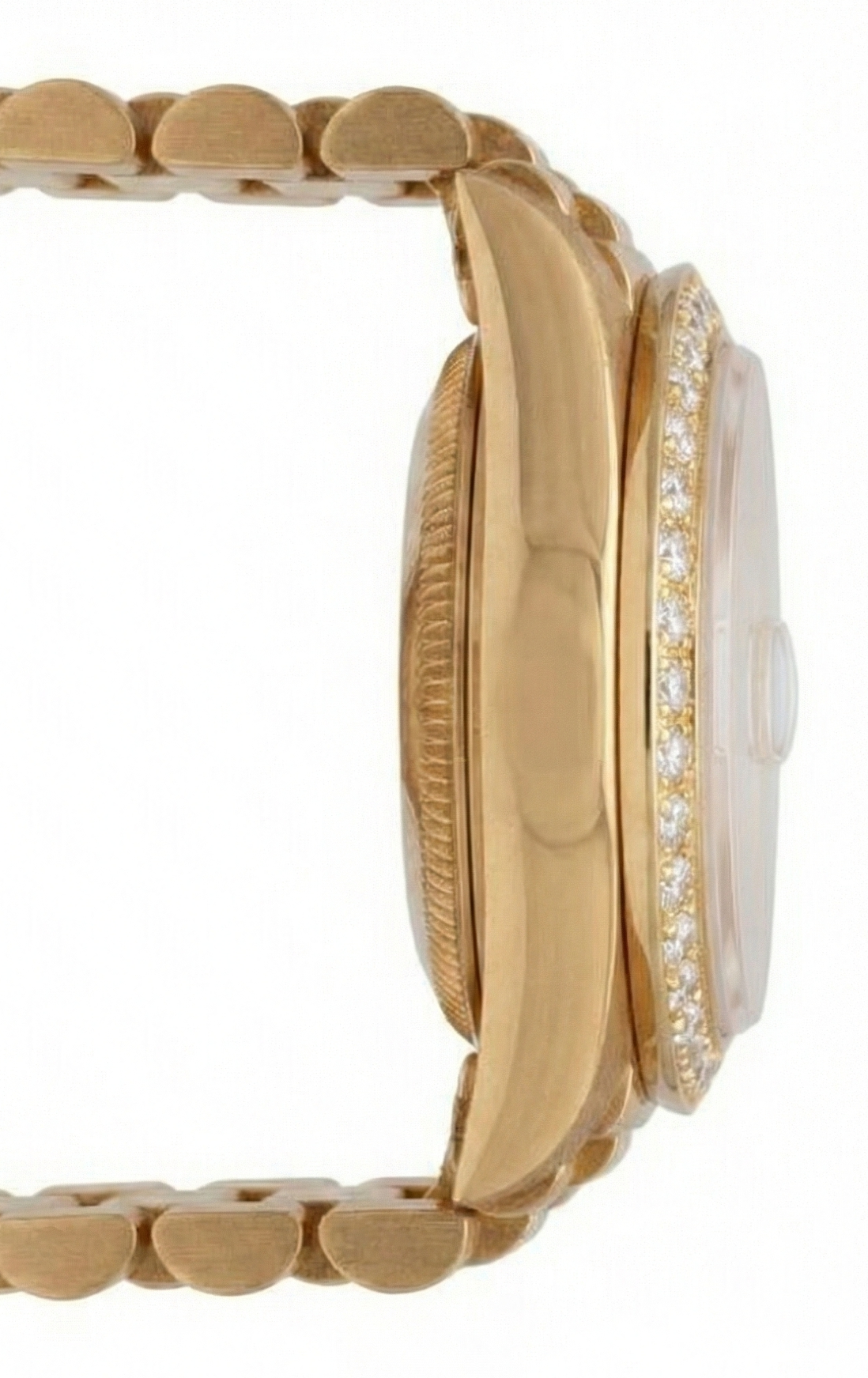 Rolex Presidential Style Watch Black Natural Earth Mined Diamond Dial Bezelyg Datejust