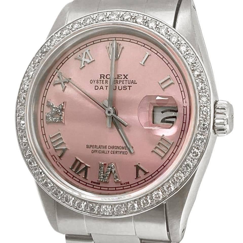 Rolex QUICK SET Pink Men's Watch