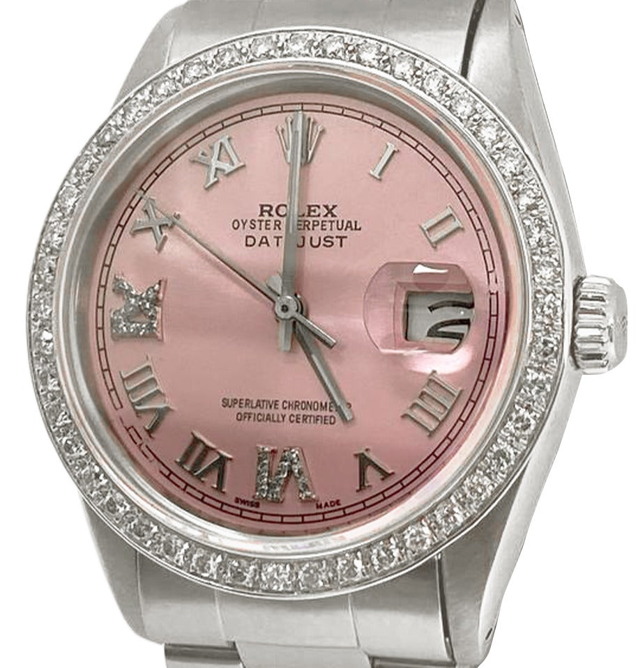 Rolex QUICK SET Pink Men's Watch