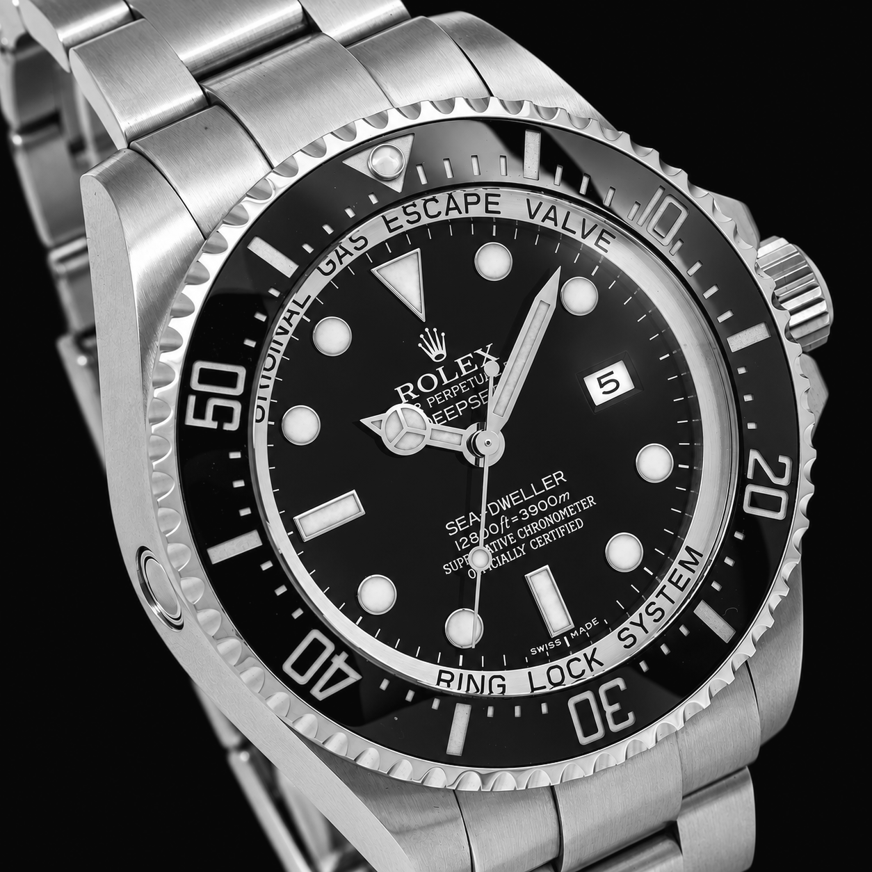 Rolex Sea-Dweller Deepsea 44mm 116660 Black Dial Stainless Steel Watch