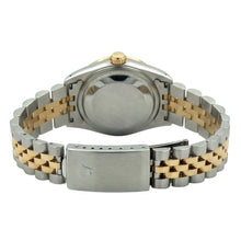 Rolex Silver Natural Earth Mined Diamond Dial Datejust Women Watch Two Tone Bracelet