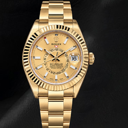 Rolex Sky Dweller 326938 42mm Champagne Dial Yellow Gold Watch