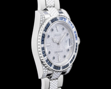 Rolex Submariner Date 116610 40mm Diamond Dial With Blue Sapphire Watch Stainless Steel Oyster Bracelet