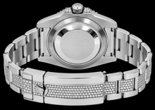 Rolex Submariner Date 116610 40mm Diamond Dial With Blue Sapphire Watch Stainless Steel Oyster Bracelet