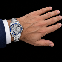Rolex Submariner Date 116610 40mm Diamond Dial With Blue Sapphire Watch Stainless Steel Oyster Bracelet