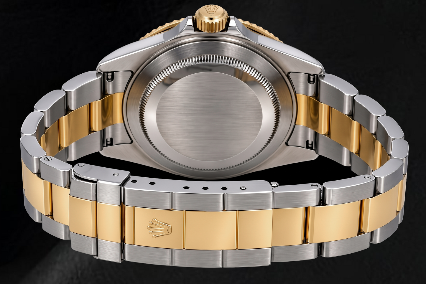 Rolex Submariner Date 16613 40mm Silver Diamond Dial Two Tone Watch