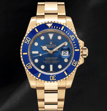 Rolex Submariner Date 40mm 116618LB Blue Dial Yellow Gold Watch