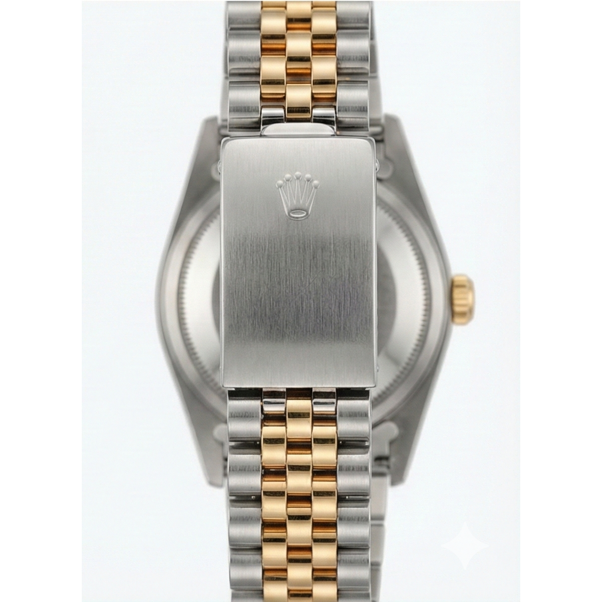 Rolex White Stick Dial Very Fine Ladies Yellow Gold Watch Jubilee