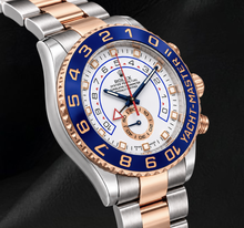 Rolex Yacht Master II 116681 44mm White Dial Blue Ceramic Bezel Two Tone Watch
