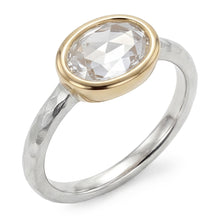 Rose Cut Brilliant Diamond Solitaire Engagement Ring 1.50 ct