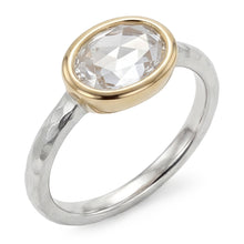 Rose Cut Brilliant Diamond Solitaire Engagement Ring 1.50 ct