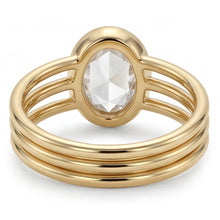 Rose Cut Single Stone Ring – Brilliant Diamond 3 ct 14K Yellow