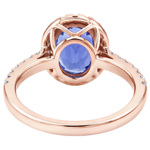 Rose Gold 14K 15.40 Carats Tanzanite With Natural Earth Mined Diamonds Ring New