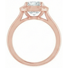 Rose Gold 4 Carat Cushion Natural Earth Mined DIAMOND ( NOT LAB GROWN ) Ring