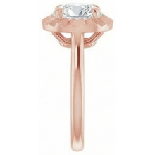 Rose Gold 4 Carat Cushion Natural Earth Mined DIAMOND ( NOT LAB GROWN ) Ring