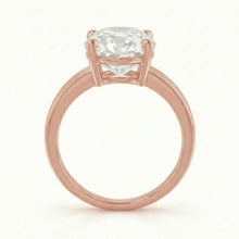 Rose Gold 6 Carat Old Miner Natural Earth Mined Diamond Ring
