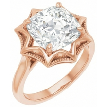 Fine Solitaire Engagement Ring 5 ct – side view