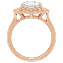 Real Diamond Solitaire Engagement Ring – profile view
