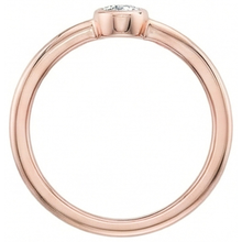 Rose Gold Pear Solitaire Old Miner Real Natural Earth Mined Diamond Ring Bezel Set 1 Carat