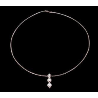 Rose Gold Real Diamond Necklace Journey Pendant 1.5 Ct. Yards Of Diamonds