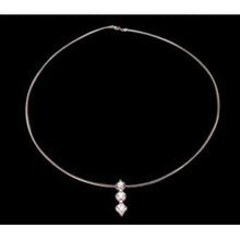 Rose Gold Real Diamond Necklace Journey Pendant 1.5 Ct. Yards Of Diamonds