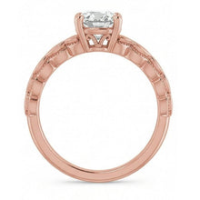 Rose Gold Solitaire Ring Oval Old Mine Cut Real Natural Earth Mined DIAMOND ( NOT LAB GROWN ) 3.25 Carats