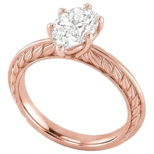 natural pear diamond 3.50ct ring top view