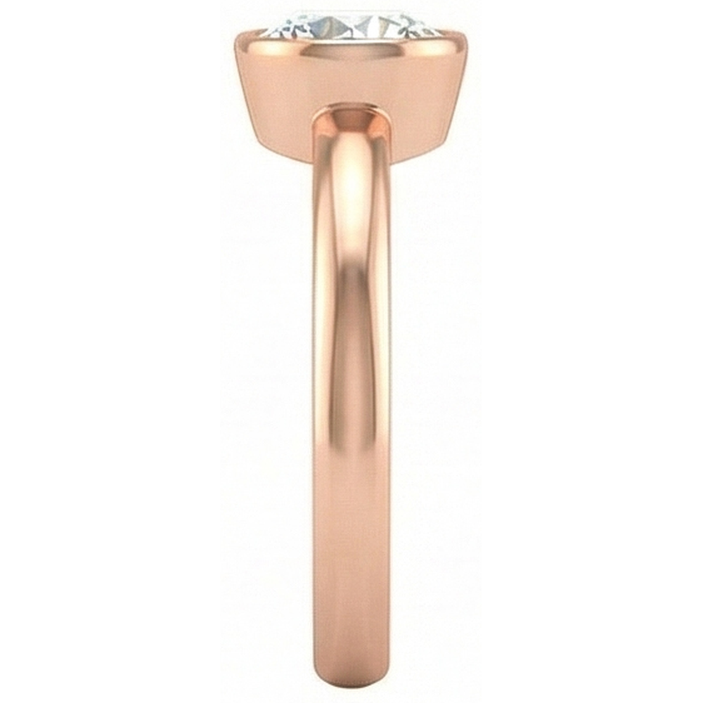natural round diamond 1.50ct watch on white background