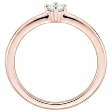 Rose Gold Solitaire Round Cut Ring Old Mine Cut Real Natural Earth Mined Diamond 1 Carat