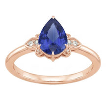 natural round sapphire 3ct ring side angle