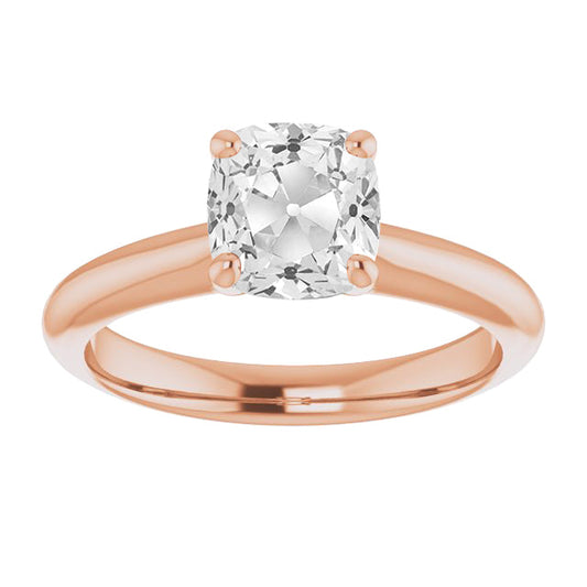 Refined Solitaire Engagement Ring 5 ct – main view
