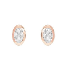 Antique Cushion Diamond ring in 14K Rose Gold – front view