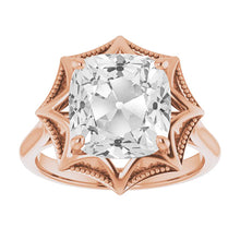 Real Diamond Solitaire Engagement Ring 5 ct 14K Rose Gold – main view