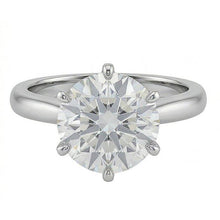 Round 1.25 Ct Natural Earth Mined Diamond Solitaire Ring Prong Setting White Gold 14K