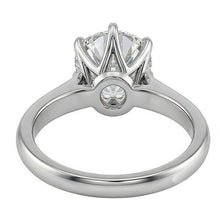 Round 1.25 Ct Natural Earth Mined Diamond Solitaire Ring Prong Setting White Gold 14K