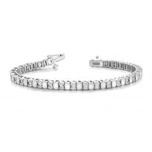 Round 4.50 Ct Gorgeous Real Diamond Women Tennis Bracelet White Gold 14K