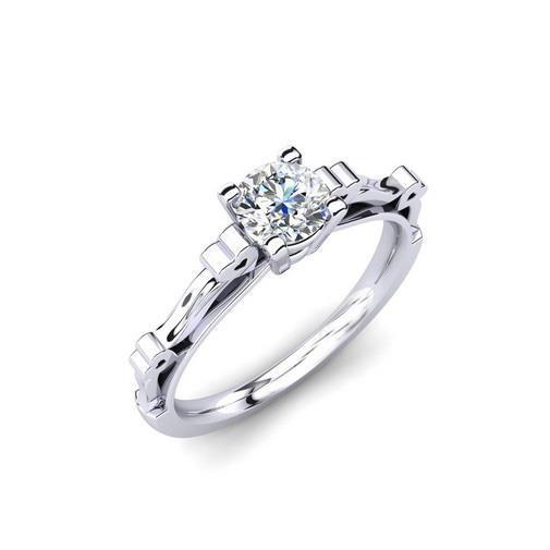 Round Brilliant Cut 1.60 Ct Gorgeous Genuine Diamond Engagement Ring