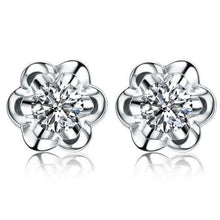 Round Brilliant Cut 2.50 Ct Genuine Diamonds Women Stud Earrings White Gold
