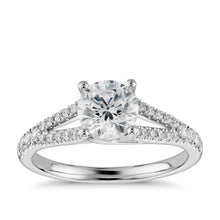 Round Brilliant Cut 3.25 Carats Gorgeous Genuine Diamond Split Shank Ring