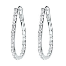 Round Brilliant Cut 4 Carats F Vvs1 Natural Diamonds Hoop Earrings