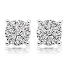 Round Brilliant Cut Natural 3.80 Carats Diamond Women Stud Halo Earrings