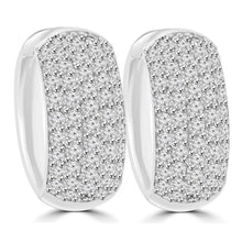 Round Brilliant Cut Natural 5.00 Ct Diamonds Ladies Hoop Earrings White Gold